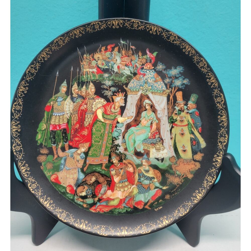 Tianex Bradex Russian Legends Fairy Tale Fairytale Plates Set of 3 1988-1989 - Picture 2 of 10